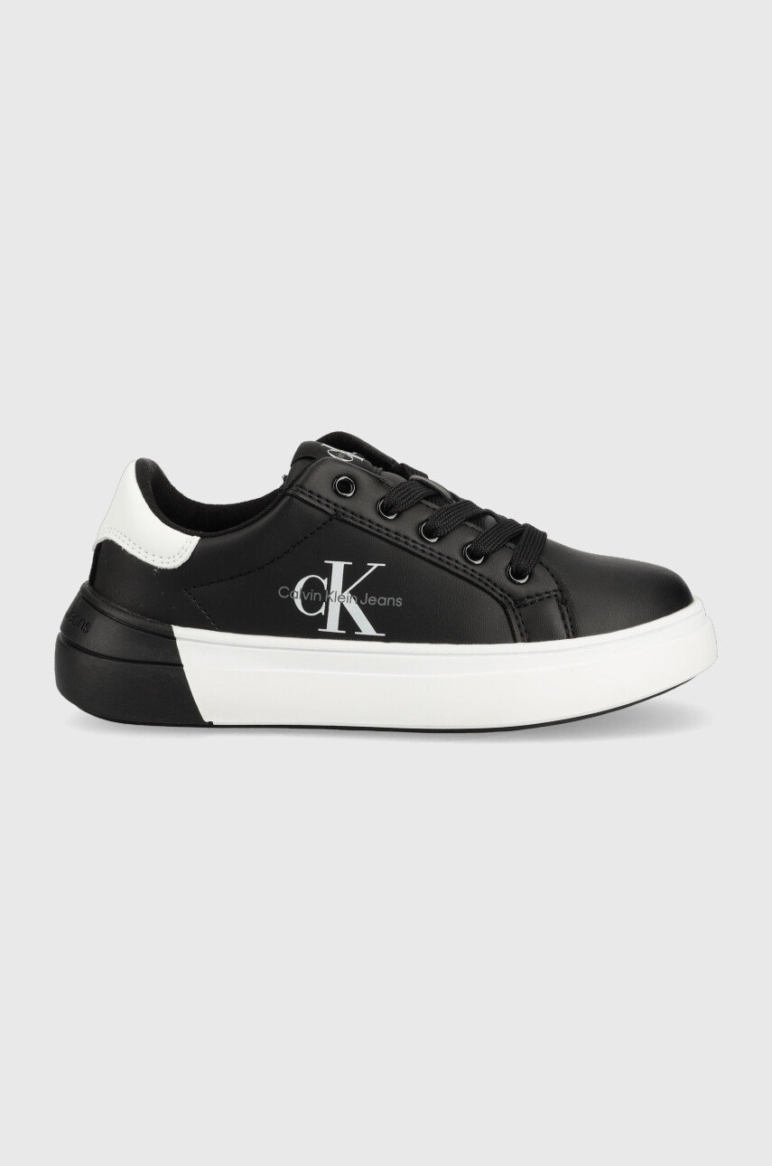 

Детски маратонки Calvin Klein Jeans в черно, Черен