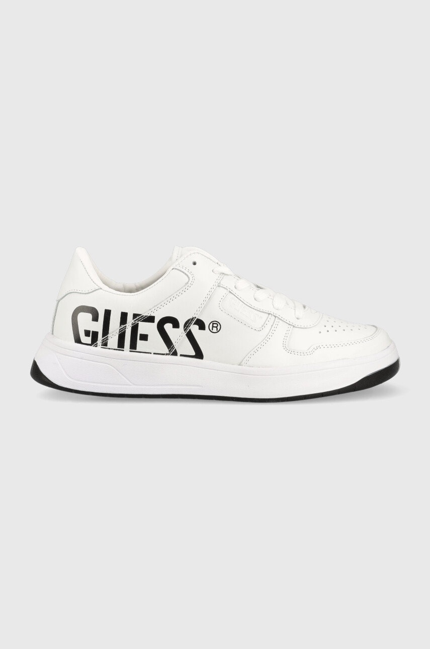 

Кожени маратонки Guess Ponte в бяло, Бял