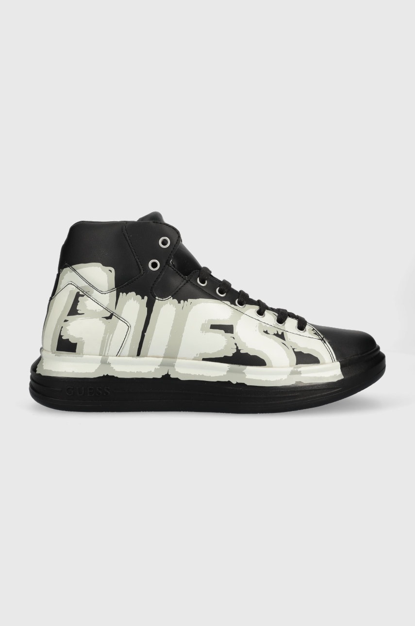 

Маратонки Guess Vibo Mid в черно, Черен