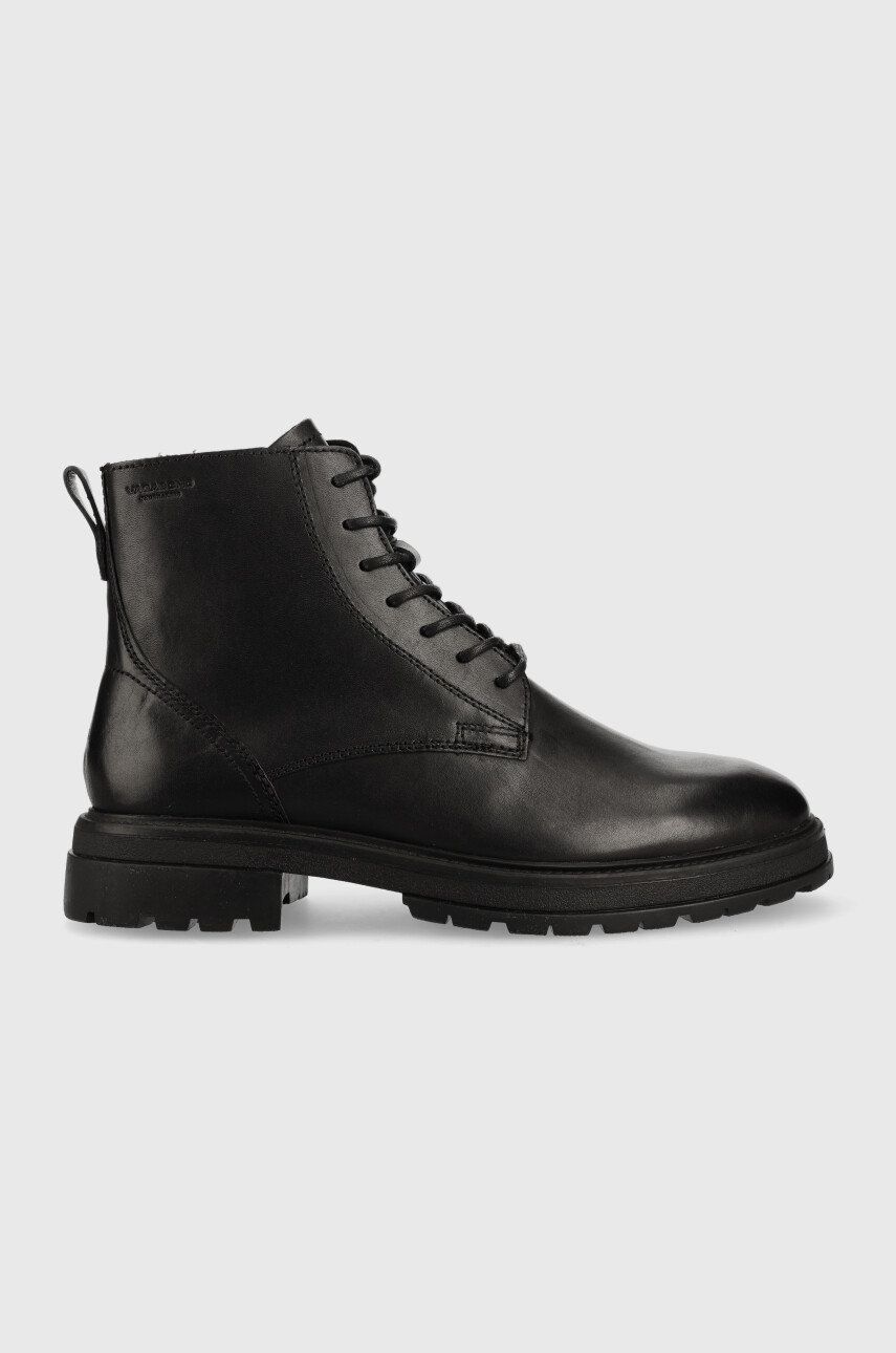 Levně Kožené boty Vagabond Shoemakers Johnny 2.0 pánské, černá barva