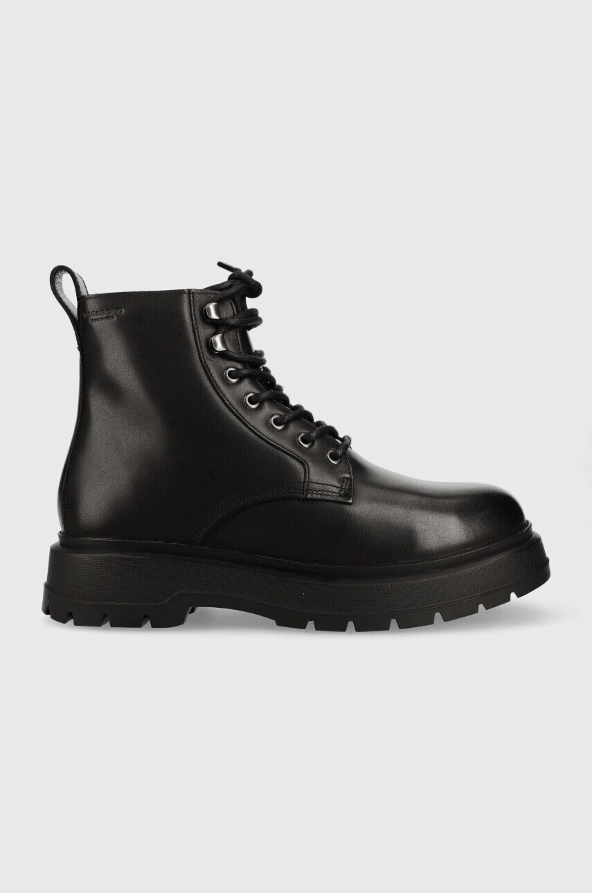 Vagabond bocanci de piele jeff barbati, culoarea negru
