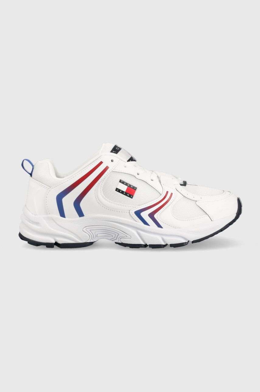 Tommy Jeans Sneakers City Runner , Culoarea Alb