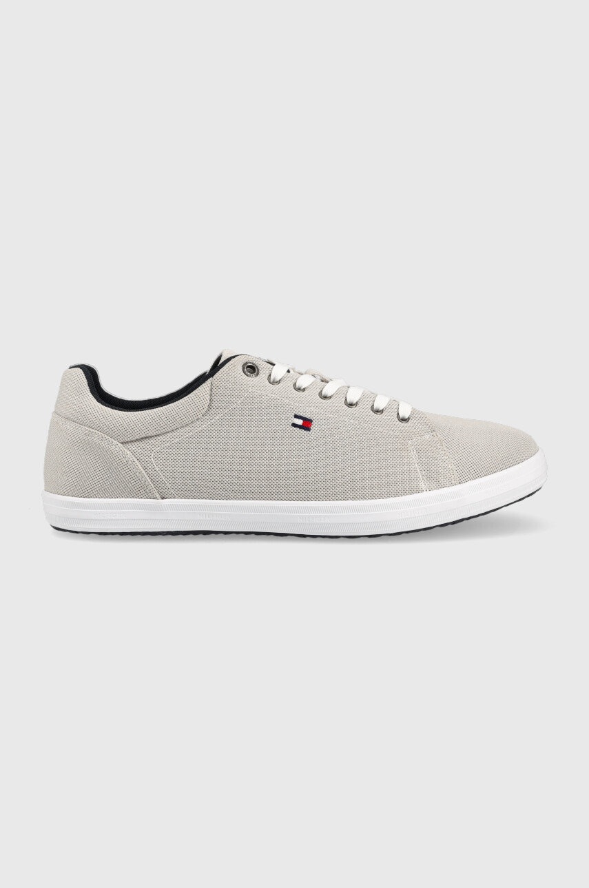 

Ниски кецове Tommy Hilfiger Iconic Vulc Mesh Logo в сиво, Сив