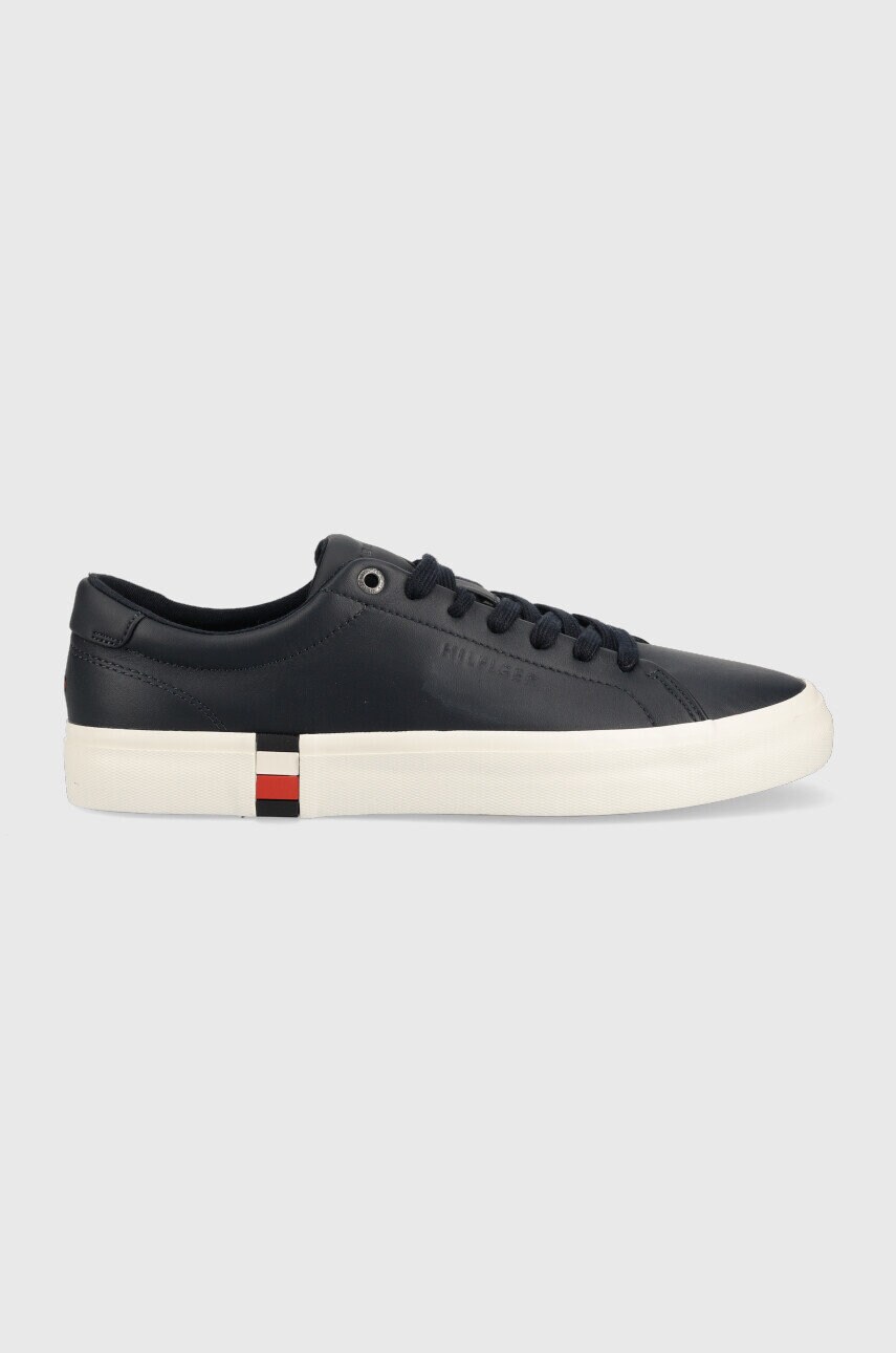 

Кожени маратонки Tommy Hilfiger Modern Vulc Corporate в тъмносиньо, Тъмносин