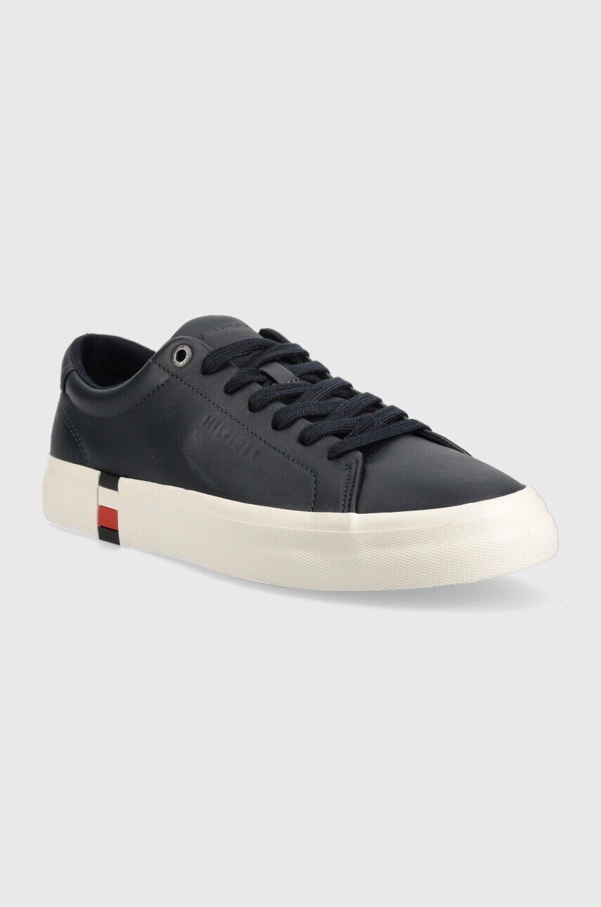 

Шкіряні кросівки Tommy Hilfiger Modern Vulc Corporate колір синій