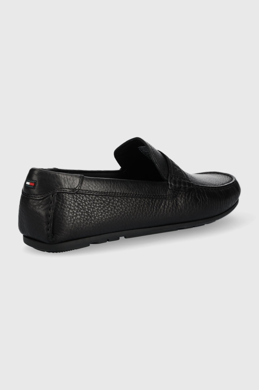 

Кожаные мокасины Tommy Hilfiger Printed Hilfiger Driver мужские цвет чёрный