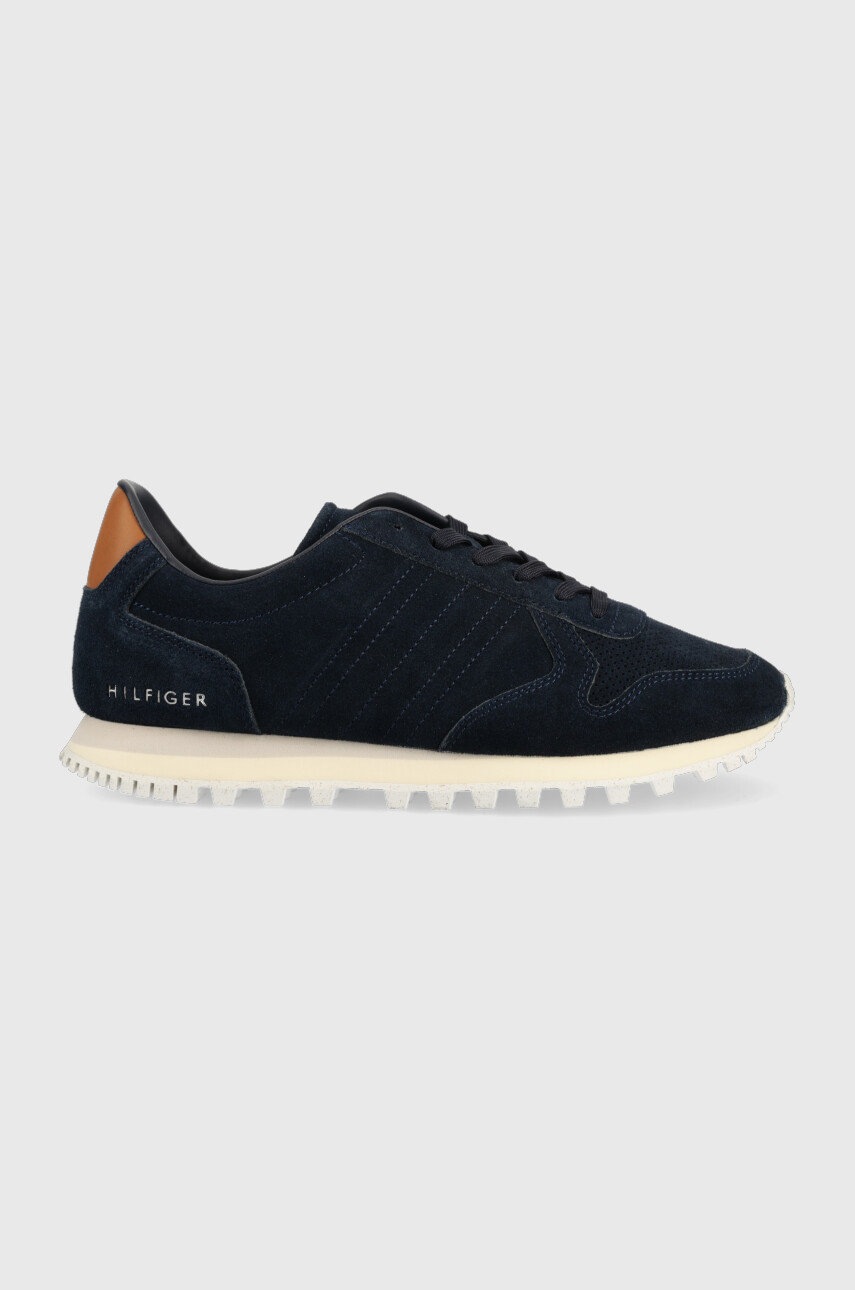 

Велурени маратонки Tommy Hilfiger Elevated Sustainable Runner в тъмносиньо, Тъмносин
