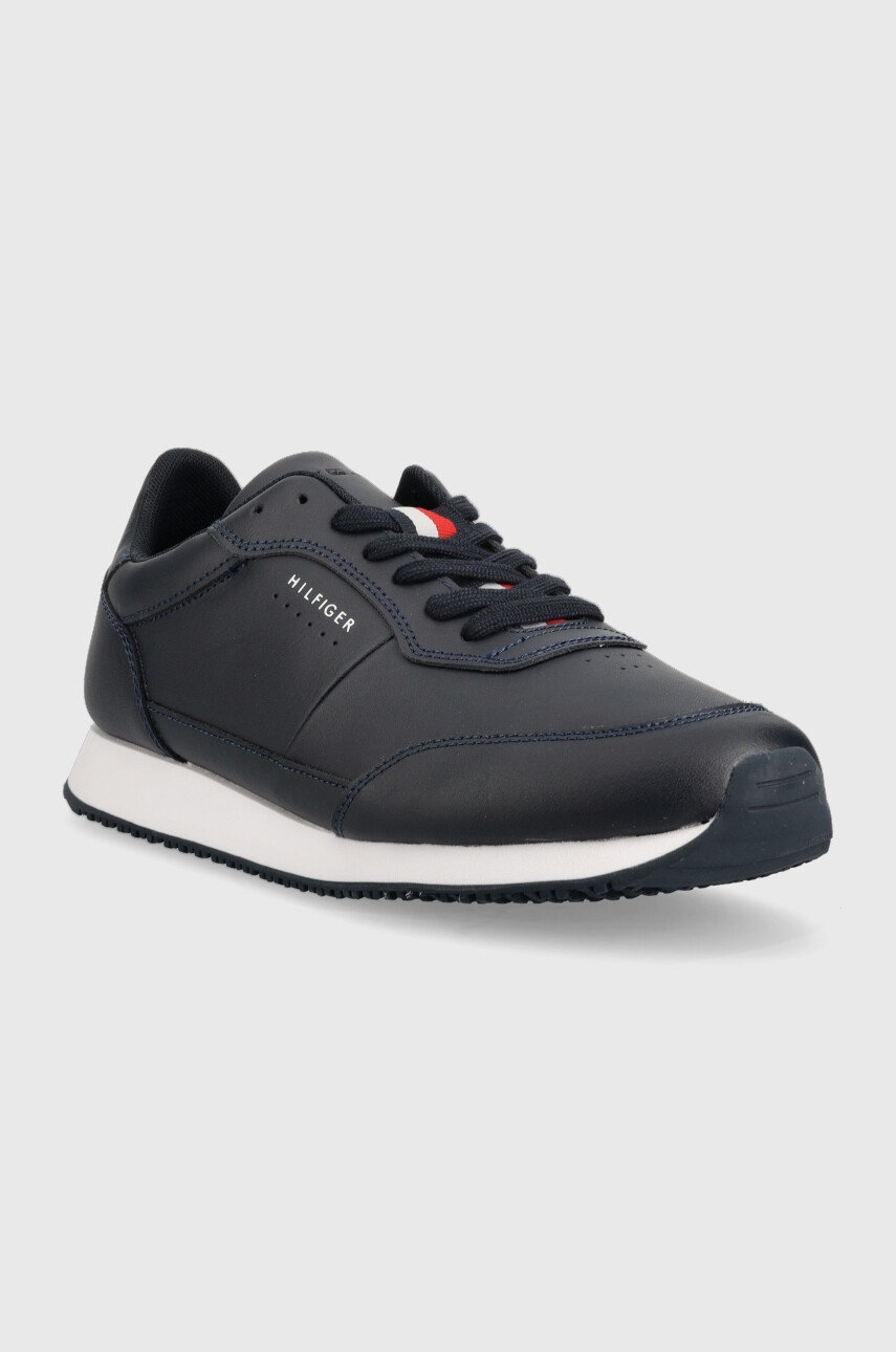 

Кожаные кроссовки Tommy Hilfiger Runner Lo цвет синий