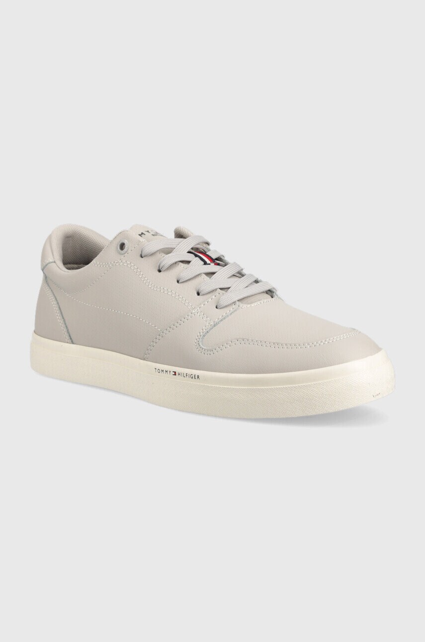 

Кожаные кроссовки Tommy Hilfiger Core Perf Vulc цвет серый