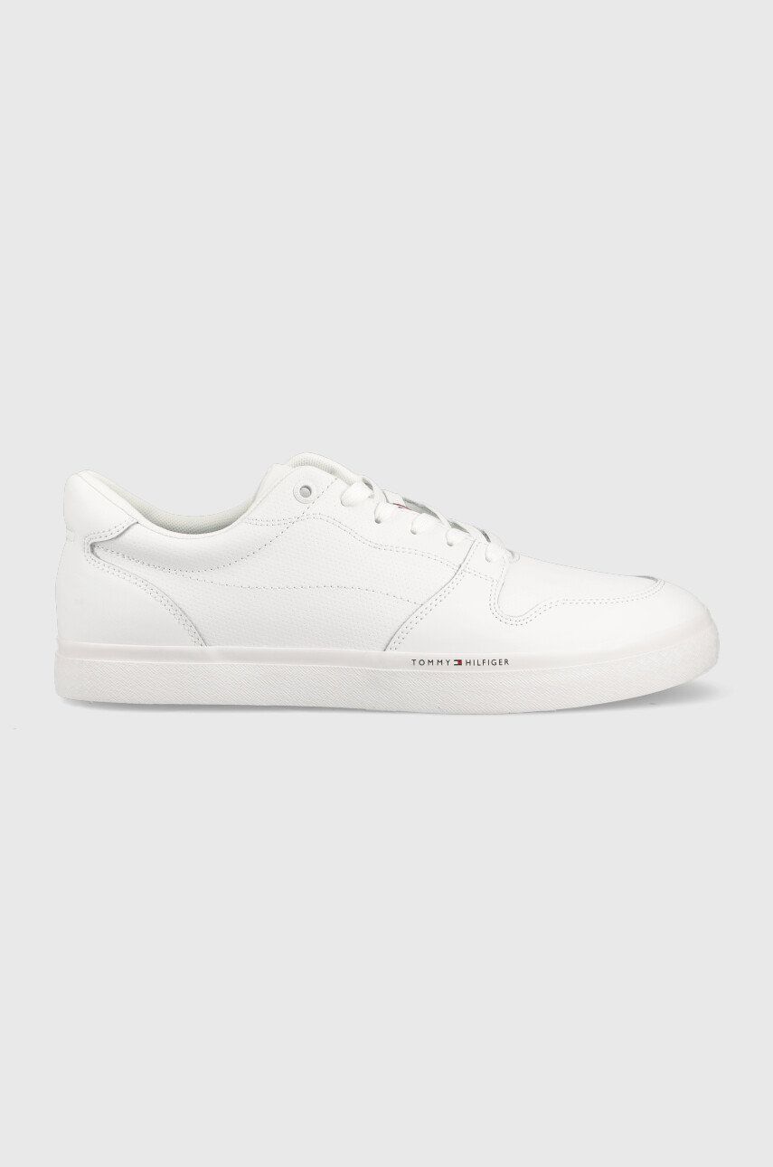 Tommy Hilfiger sneakersy skórzane Core Perf Vulc kolor biały
