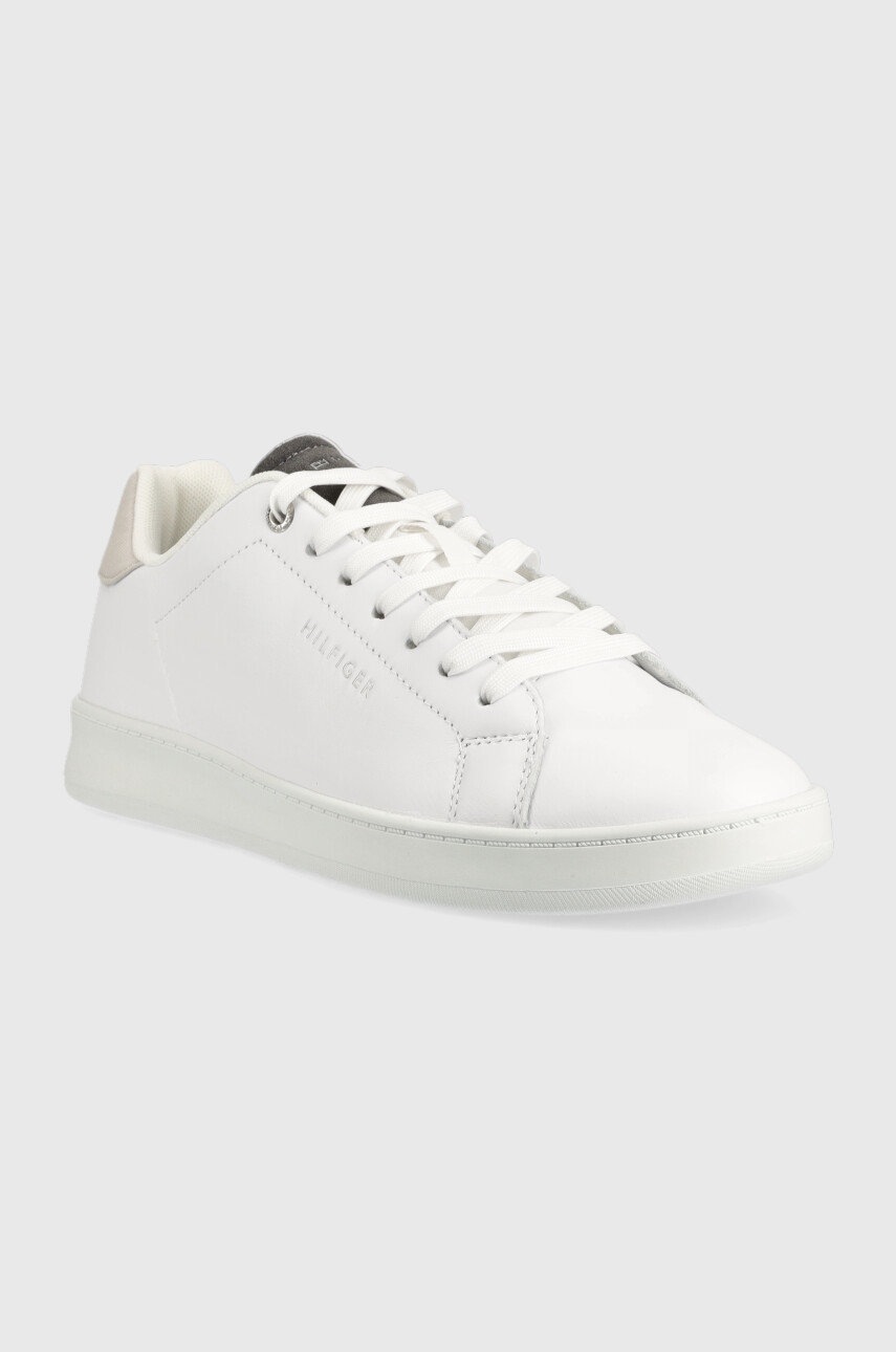 

Шкіряні кросівки Tommy Hilfiger Retro Court Clean Cupsole колір білий