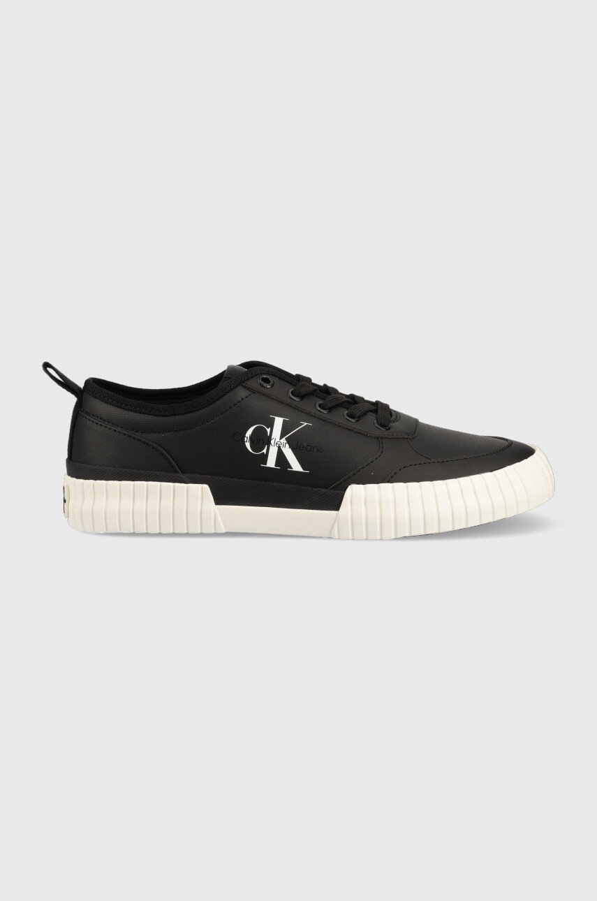 

Маратонки Calvin Klein Jeans Skater Vulcanized Laceup в черно, Черен