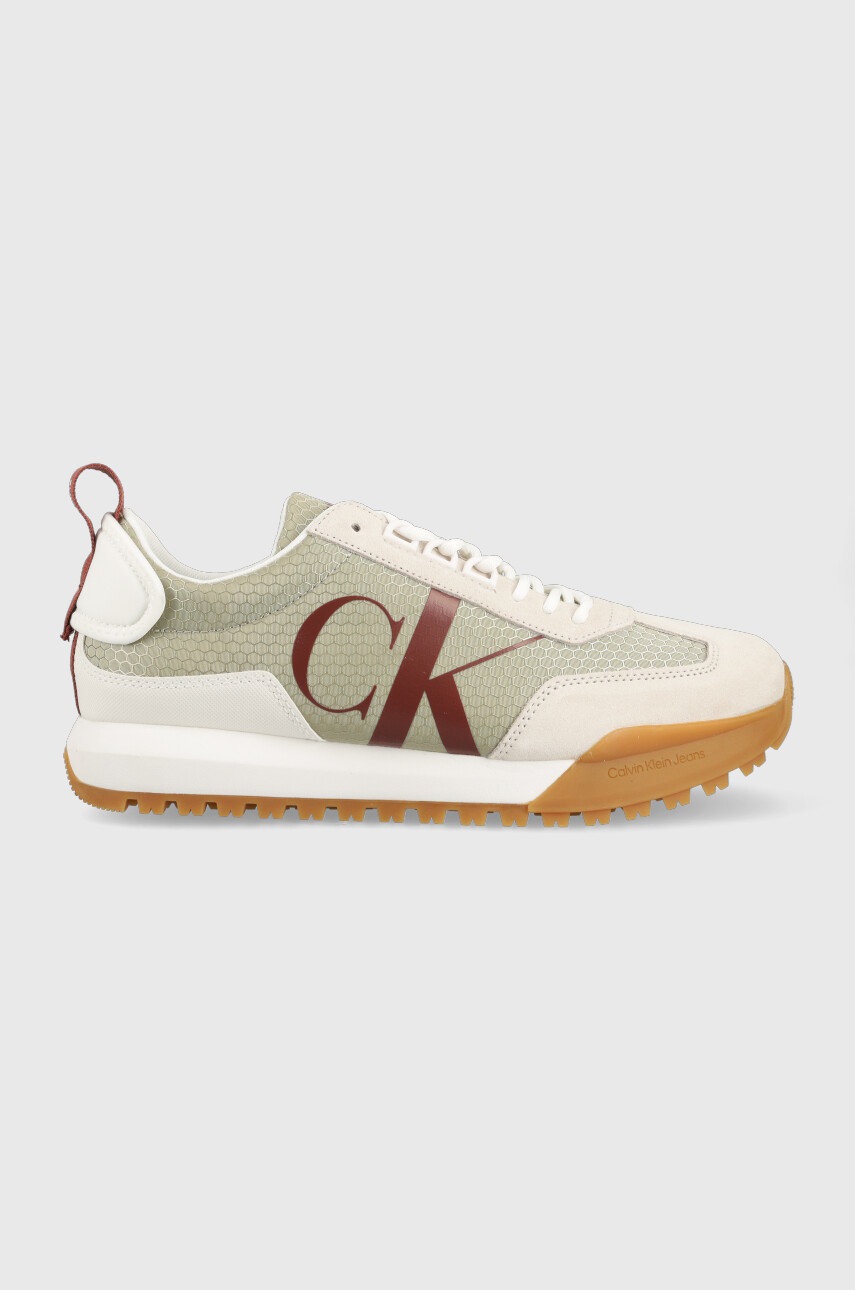 

Маратонки Calvin Klein Jeans New Retro Runner Laceup в сиво, Сив