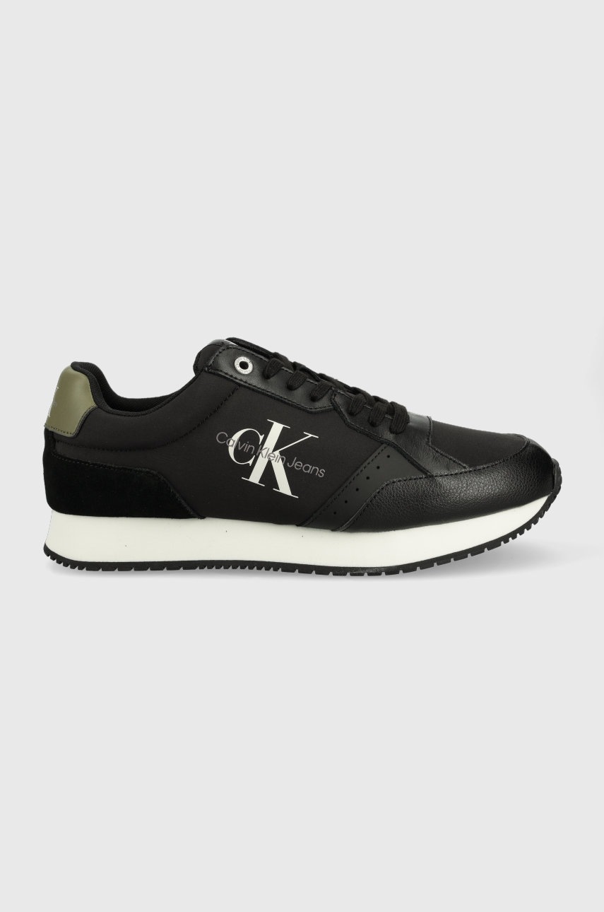 

Маратонки Calvin Klein Jeans Retro Runner Laceup в черно, Черен