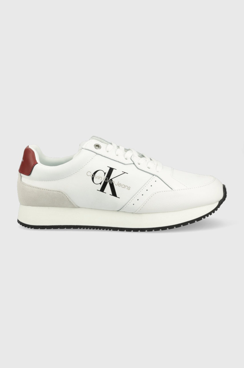 

Маратонки Calvin Klein Jeans Retro Runner Laceup в бяло, Бял