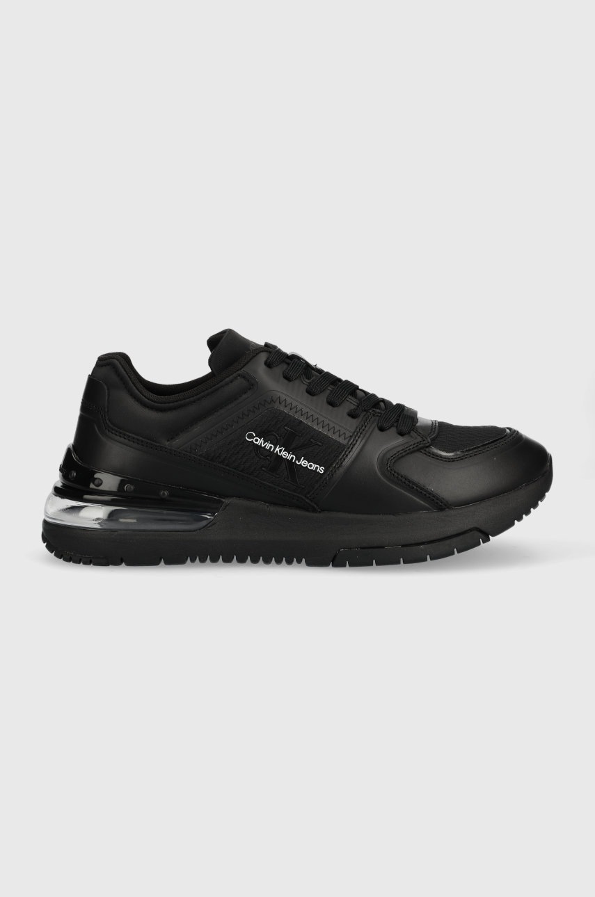 

Маратонки Calvin Klein Jeans Sporty Runner Comfair Laceup в черно, Черен