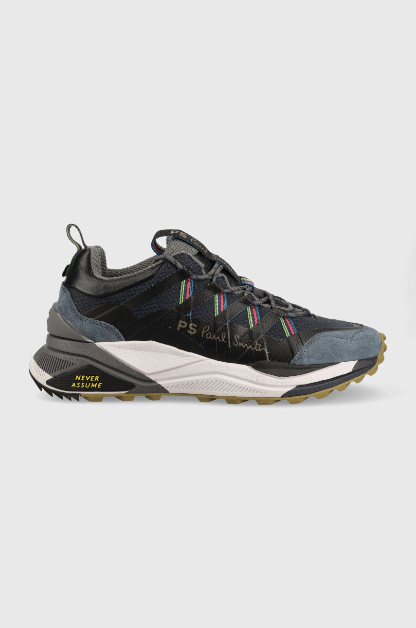 Ps paul smith sneakers coburn , culoarea albastru marin
