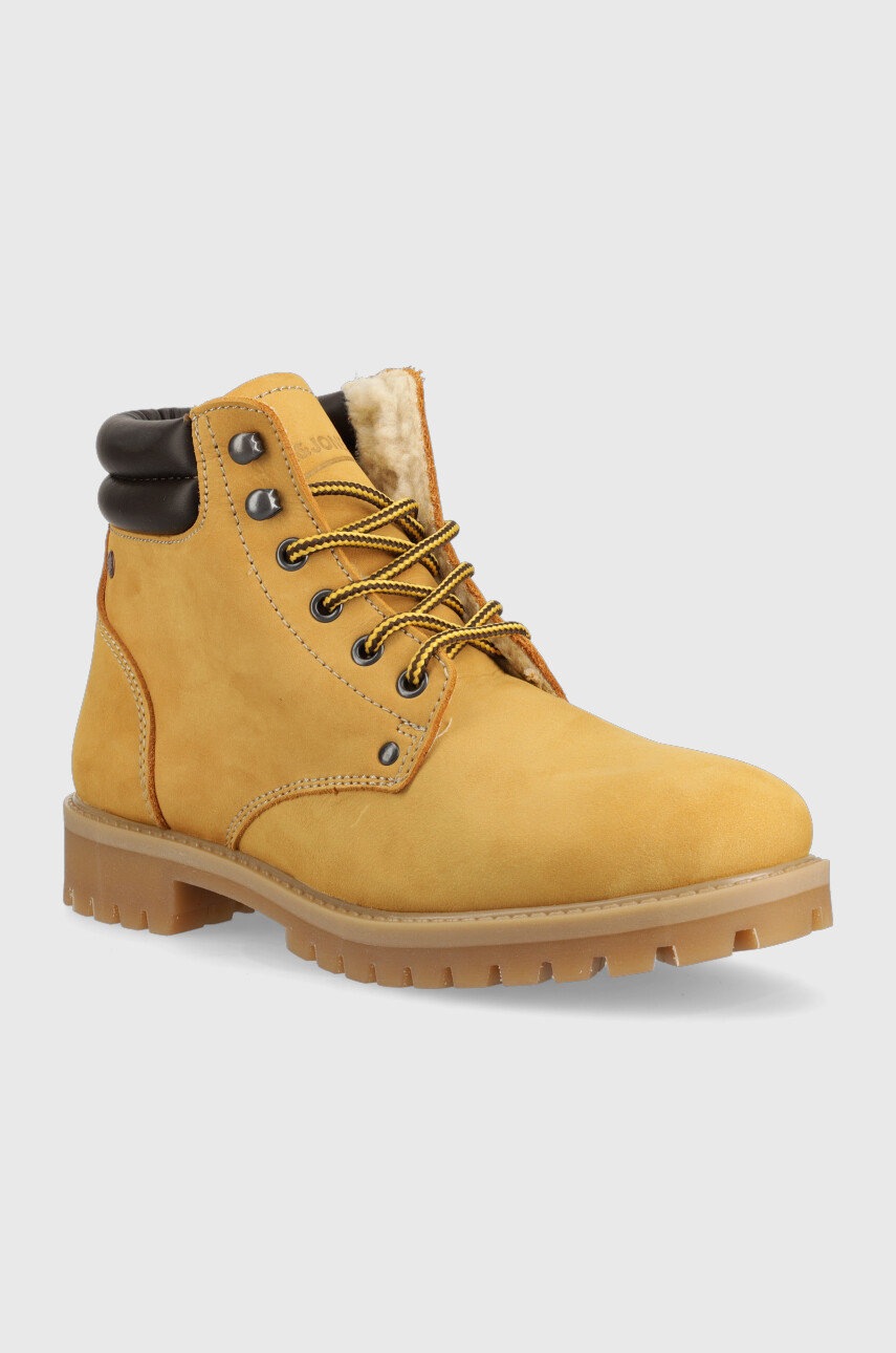 

Замшевые ботинки Jack & Jones Stoke мужские цвет бежевый