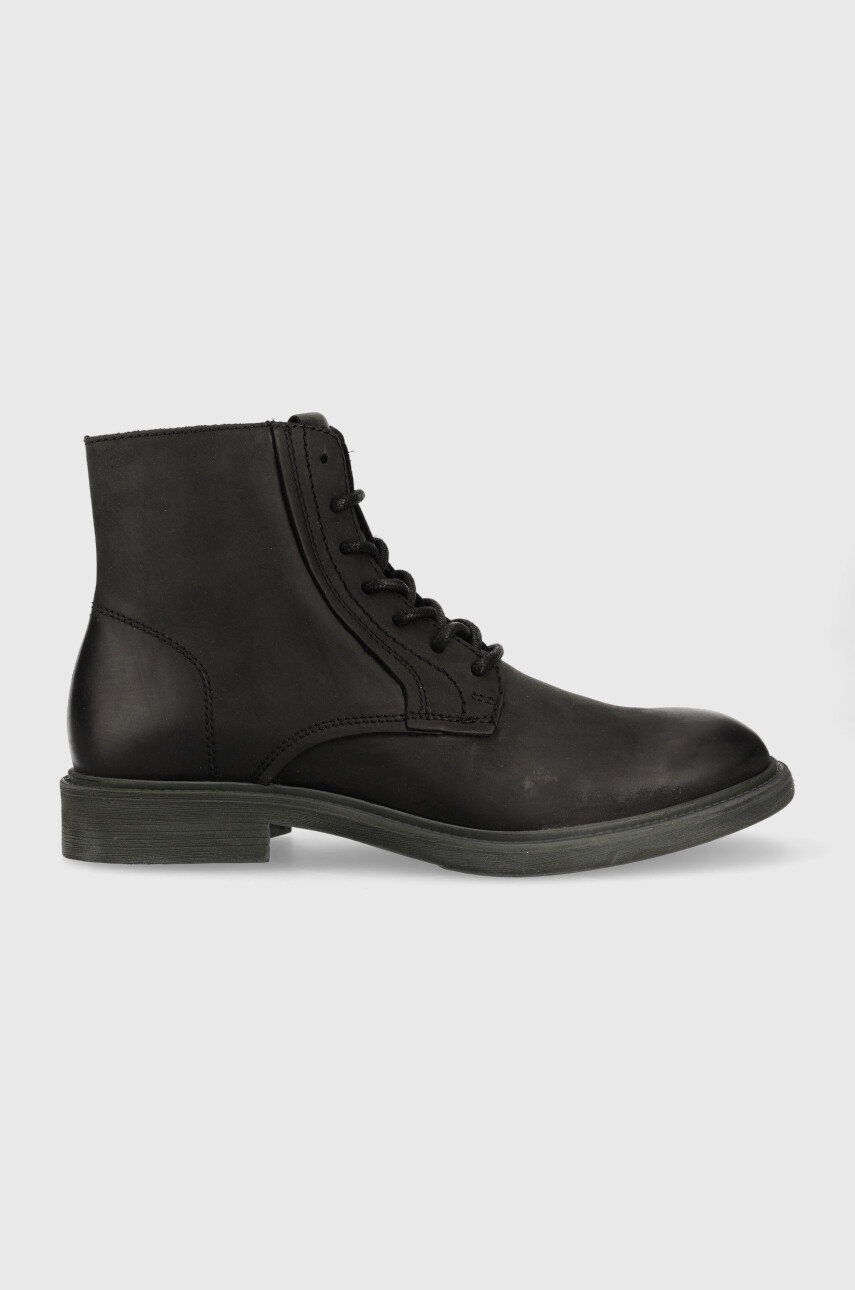 

Кожени обувки Jack & Jones Walton в черно, Черен