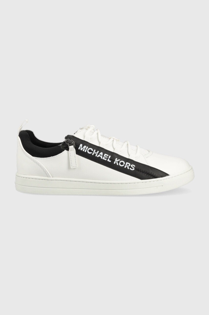 E-shop Kožené sneakers boty Michael Kors Keating bílá barva