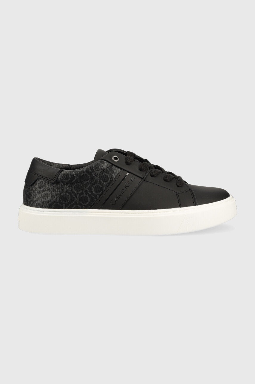 

Маратонки Calvin Klein Low Top Lace Up Mono Mix в черно, Черен