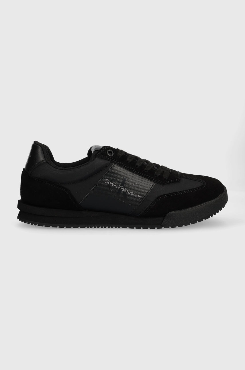 

Маратонки Calvin Klein Jeans Low Profile Laceup в черно, Черен