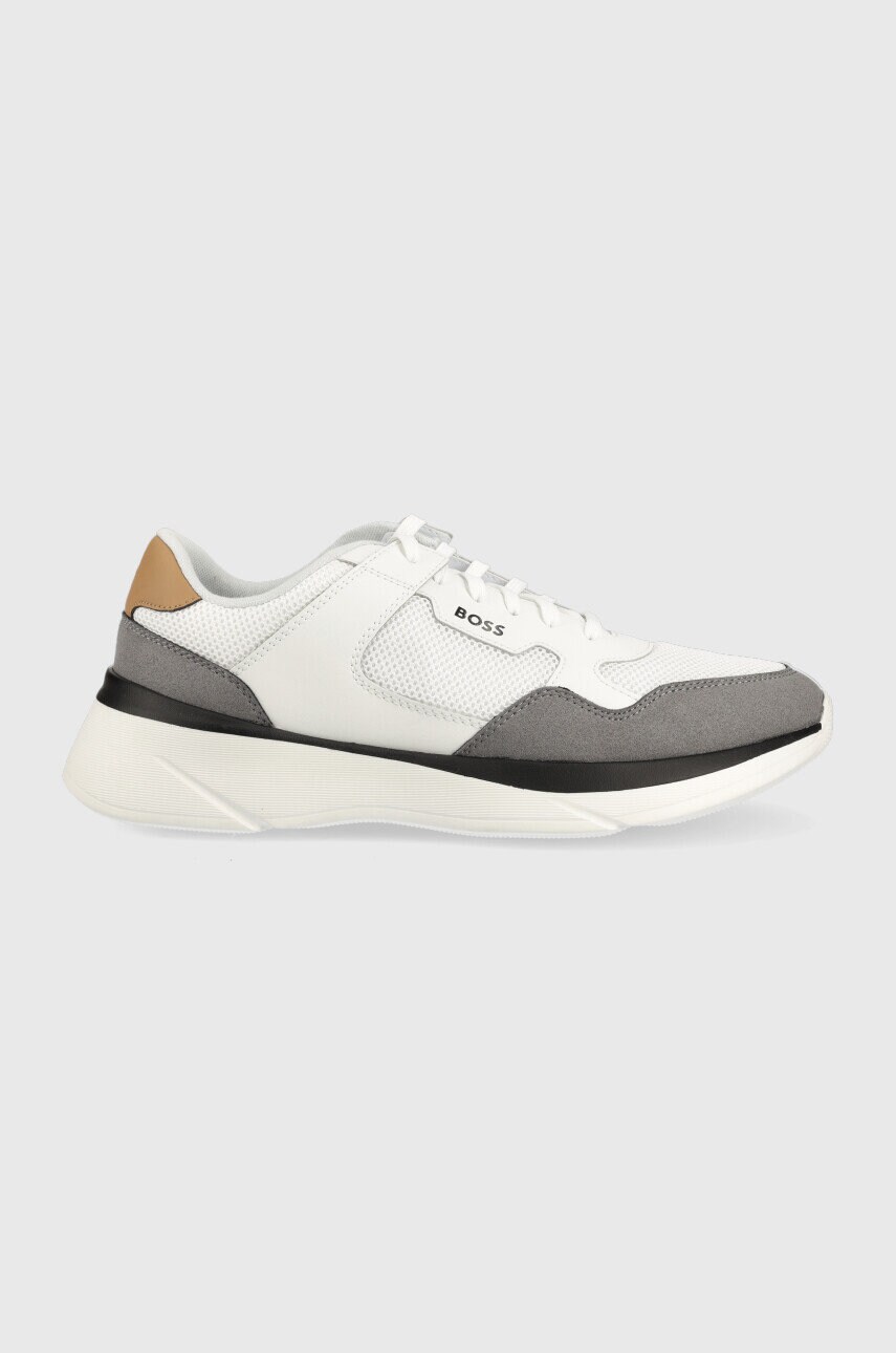 Boss sneakers dean runn culoarea alb
