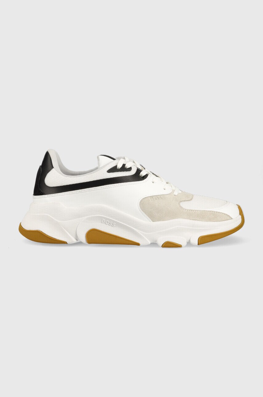 Boss sneakers asher runn culoarea alb