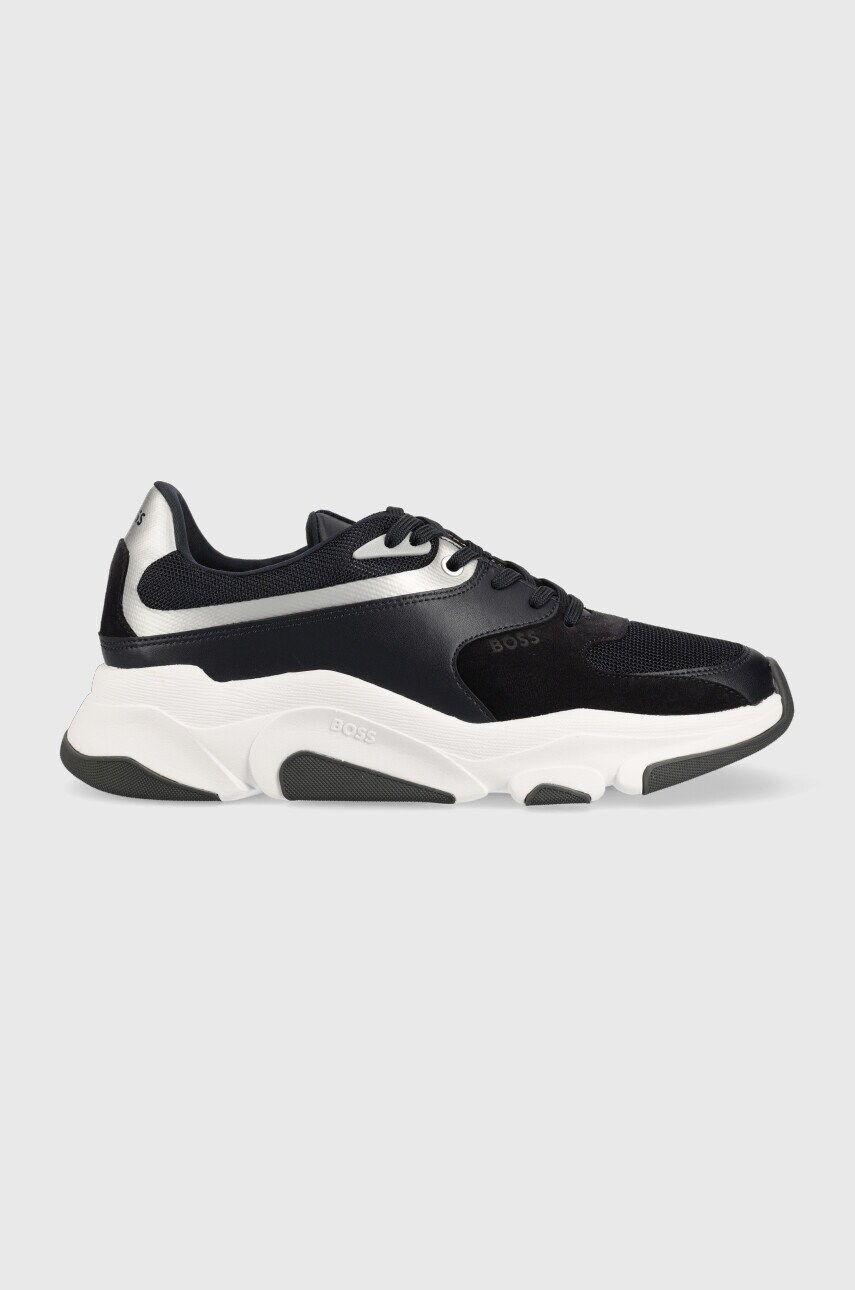 Boss sneakers asher runn culoarea albastru marin