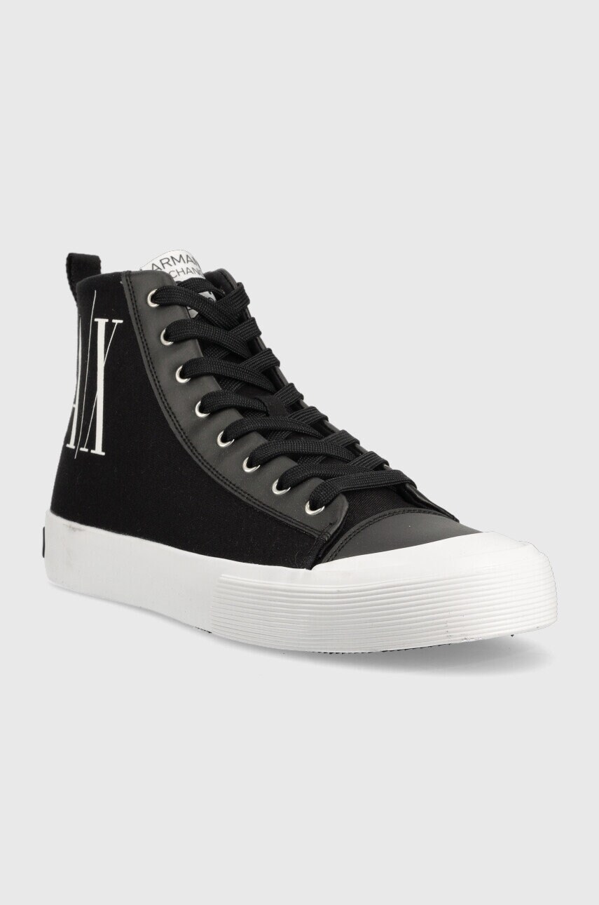

Кеды Armani Exchange мужские цвет чёрный