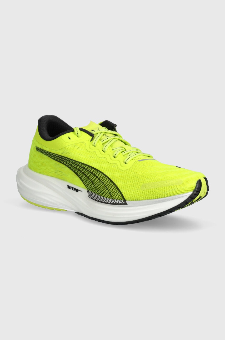 Puma sneakers pentru alergat Deviate Nitro 2 culoarea verde 376807