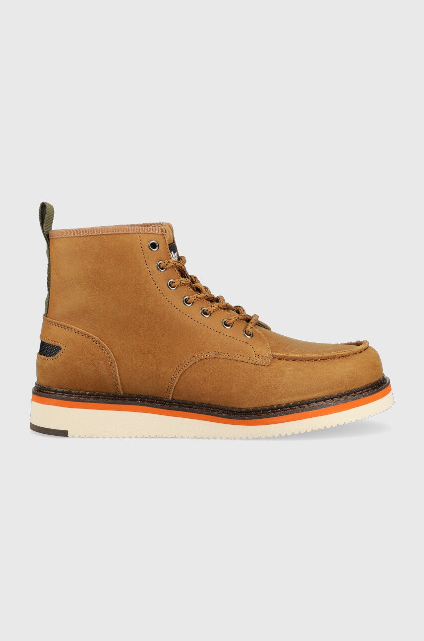 Blauer ghete de piele Riley barbati, culoarea maro