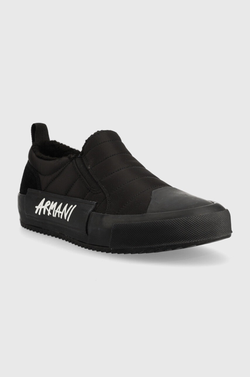 

Кеды Armani Exchange мужские цвет чёрный