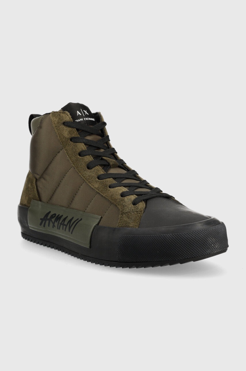 

Кеды Armani Exchange мужские цвет зелёный