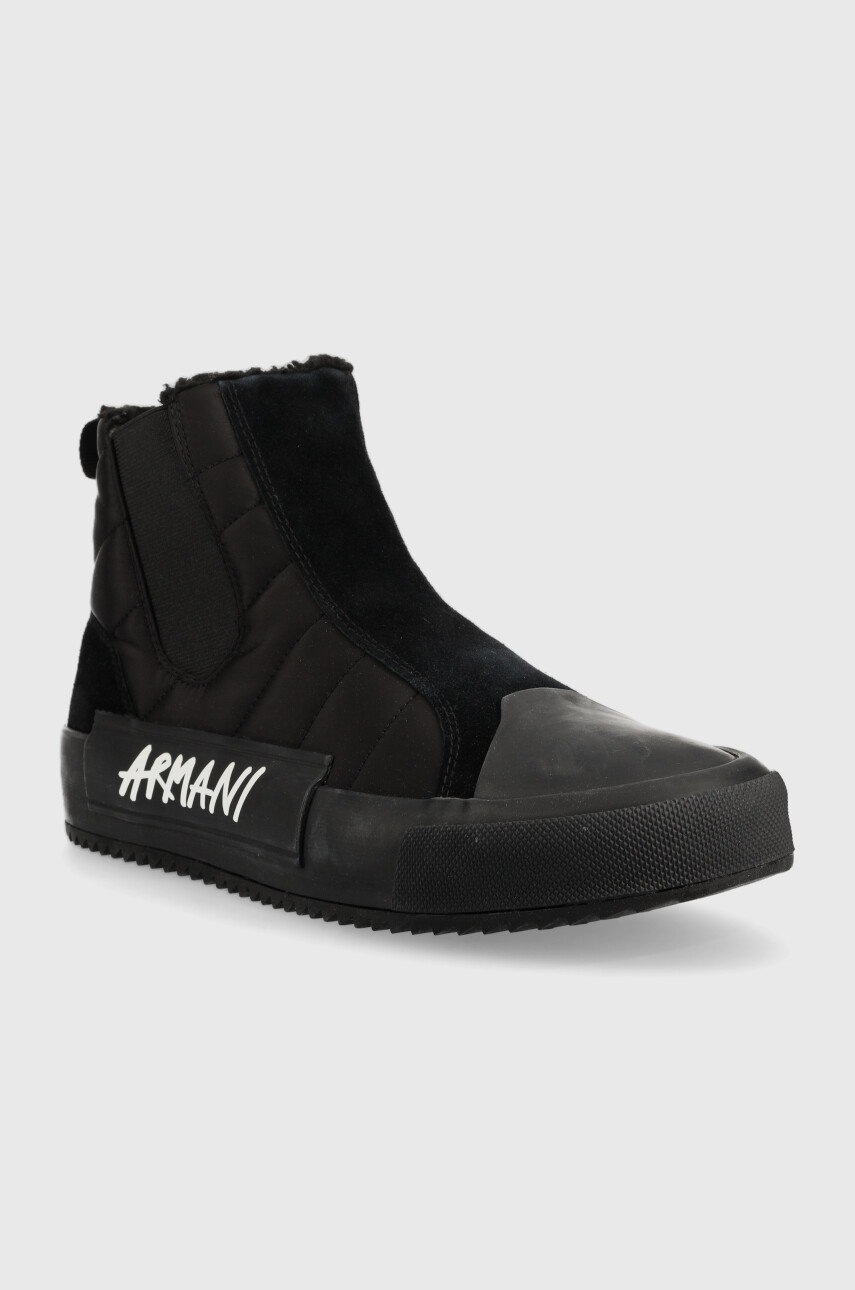 

Кеди Armani Exchange чоловічі колір чорний