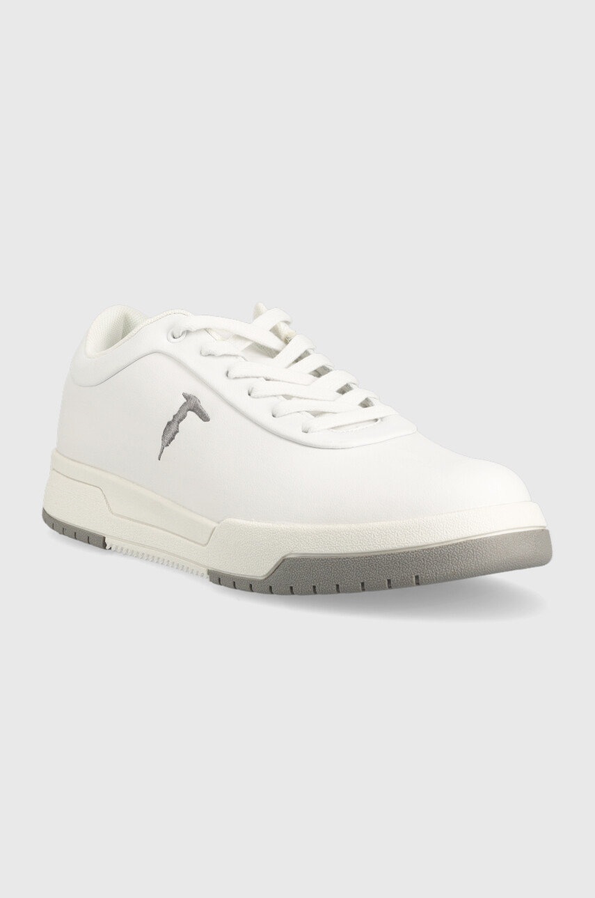 

Шкіряні кросівки Trussardi Vector Cupsole чоловічі колір білий 77A00453 9Y099998
