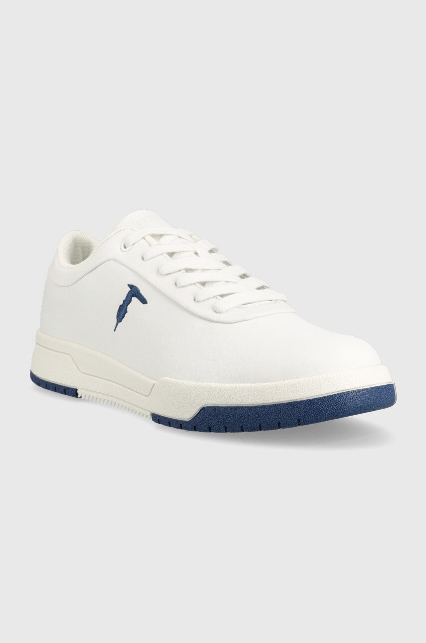 

Шкіряні кросівки Trussardi Vector Cupsole колір білий 77A00453 9Y099998