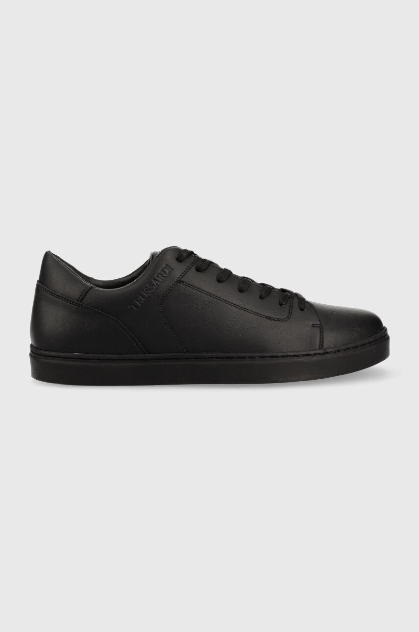 

Кожени маратонки Trussardi Perlite Cupsole в черно 77A00465 9Y099998, Черен