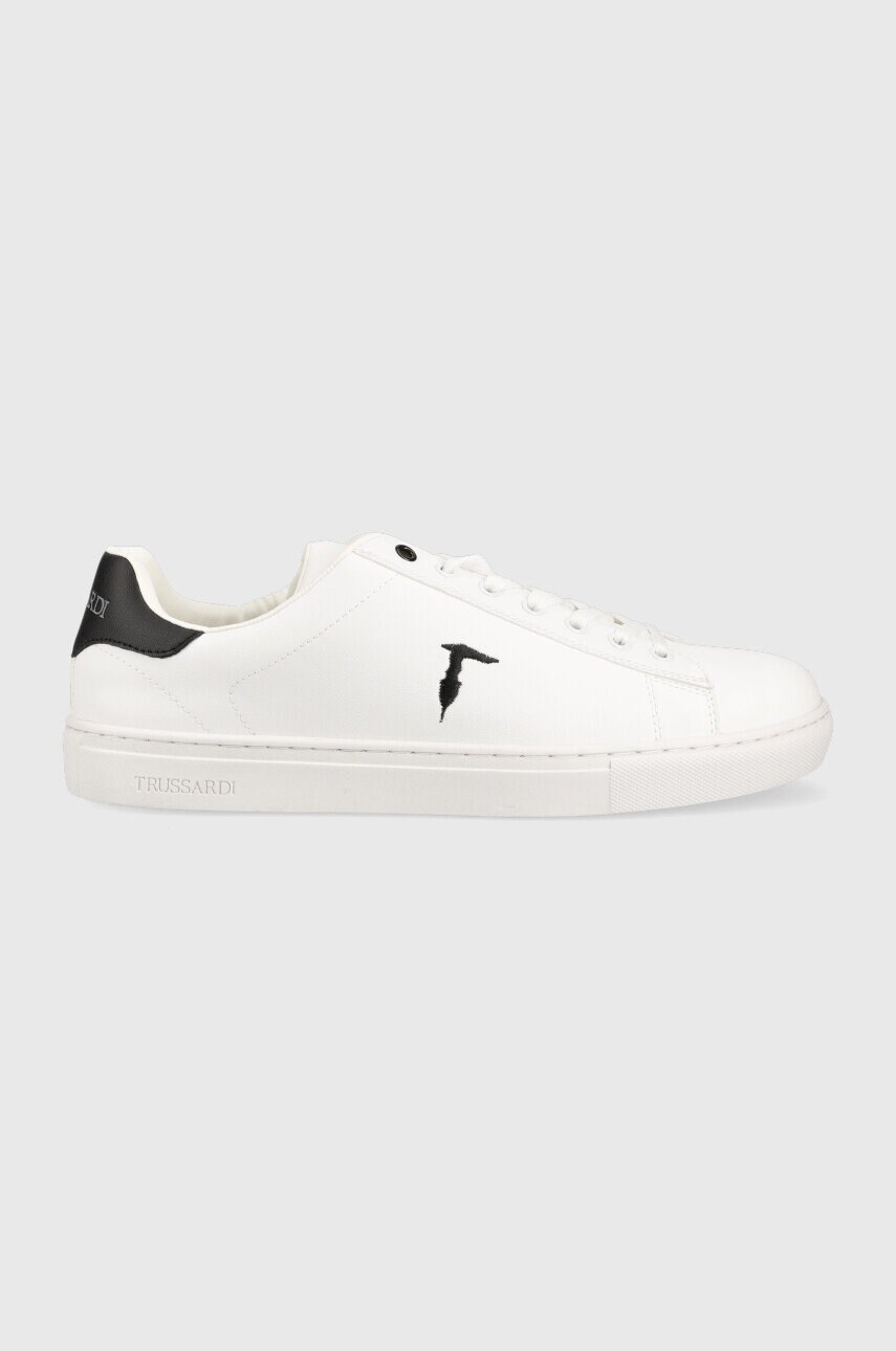 Trussardi sneakers new danus culoarea alb