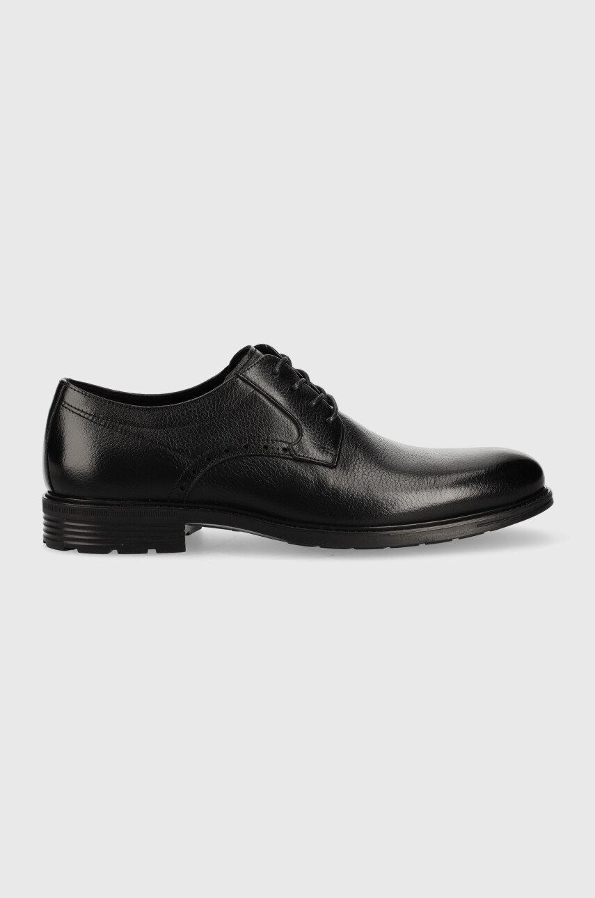 Aldo pantofi de piele Nobel barbati, culoarea negru Încălţăminte 2023-05-28