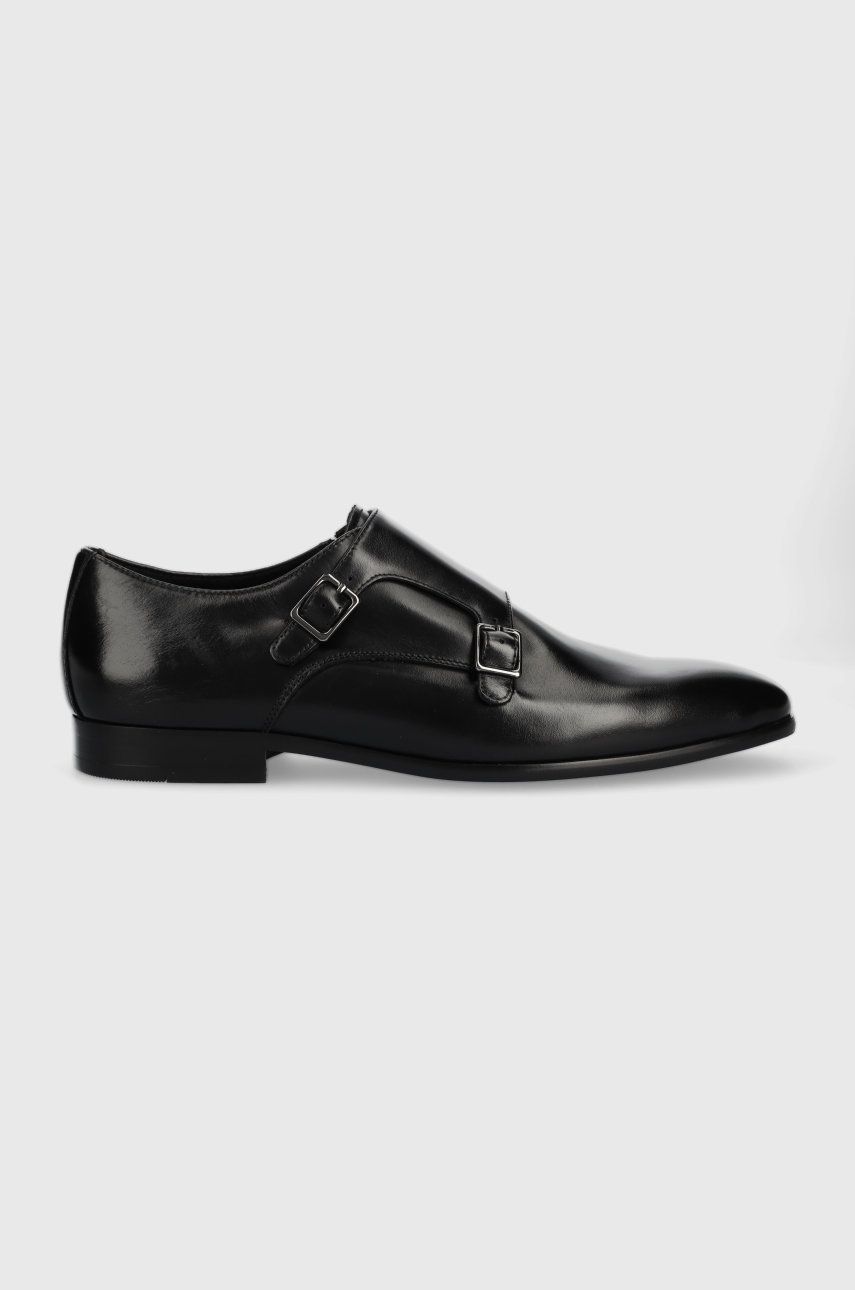 Aldo pantofi de piele Wilde barbati, culoarea negru Aldo imagine noua