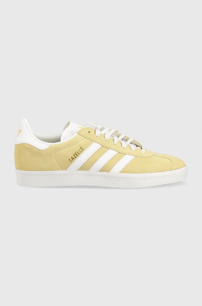

Велурени маратонки adidas Originals Gazelle в жълто, Жълт