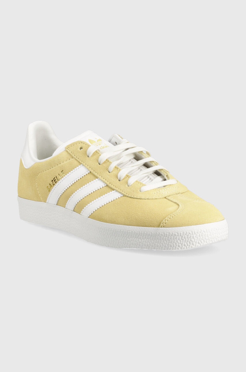 

Замшеві кросівки adidas Originals Gazelle колір жовтий