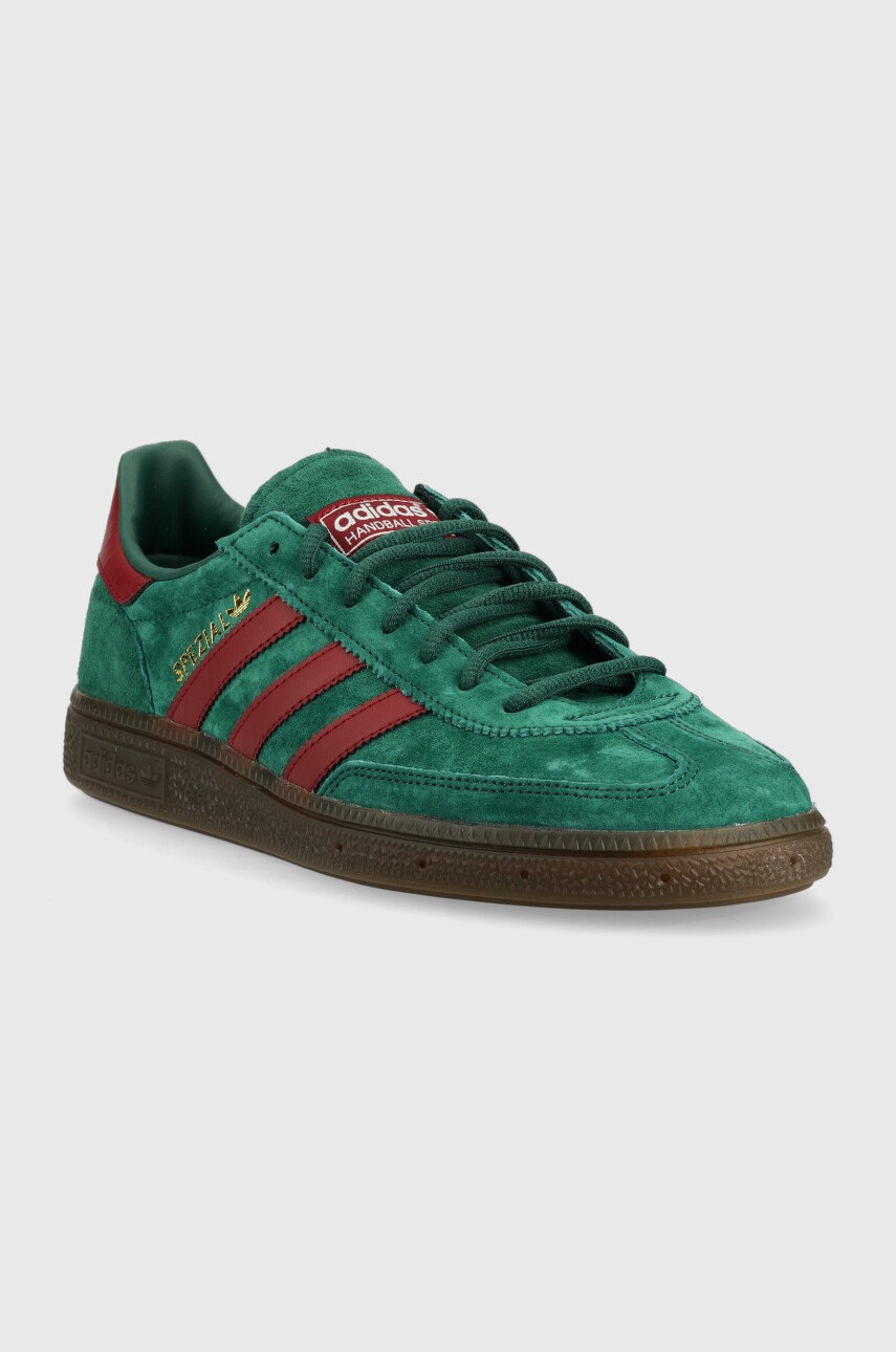 

Замшевые кроссовки adidas Originals Handball Spezial цвет зелёный