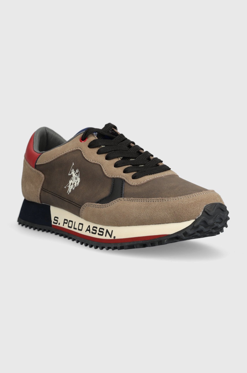 

Кроссовки U.S. Polo Assn. Cleef цвет коричневый