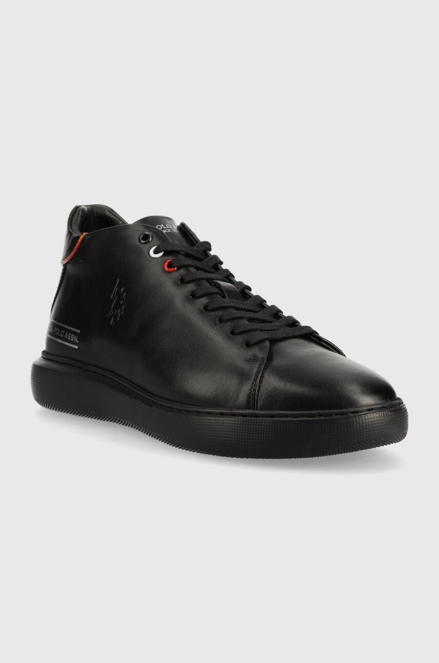 

Кожаные кроссовки U.S. Polo Assn. Cryme цвет чёрный