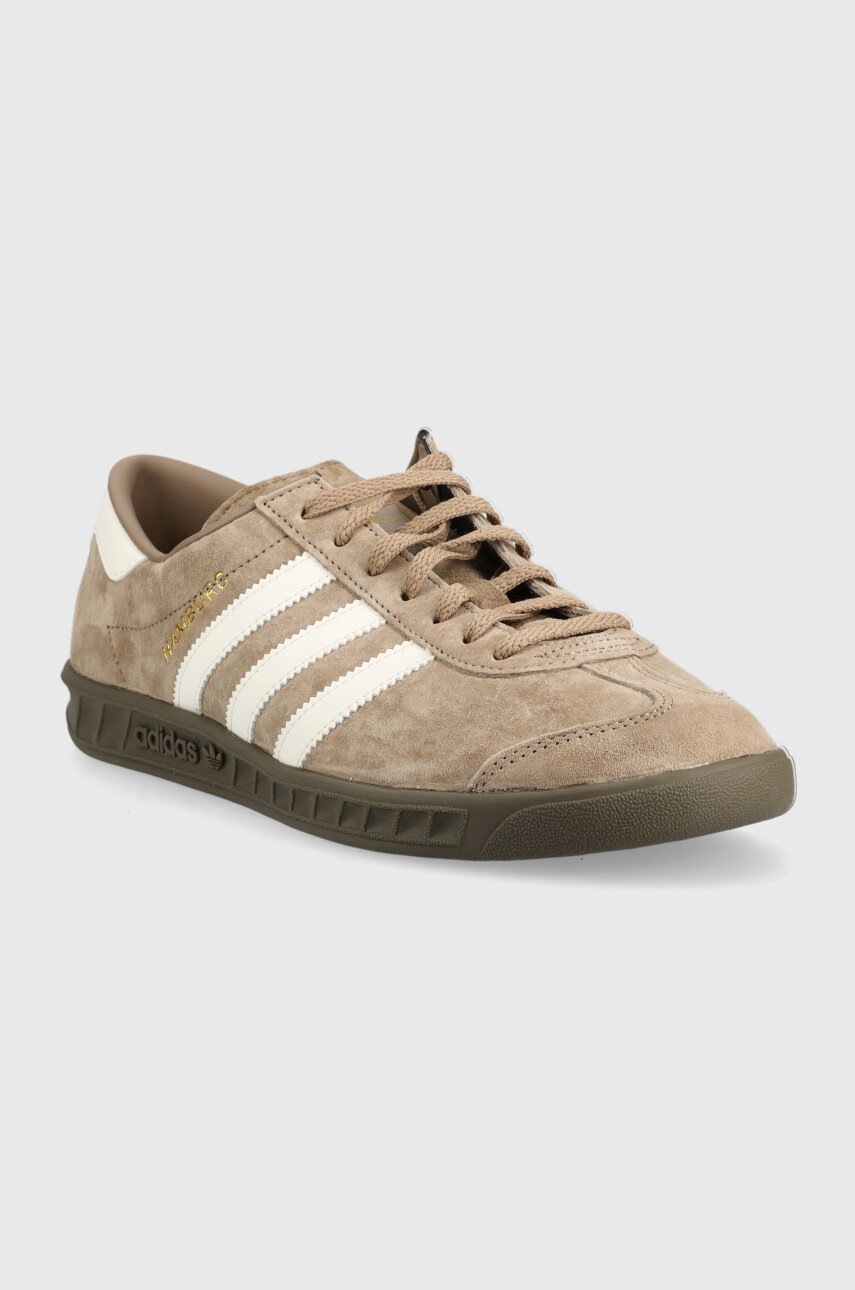 

Замшевые кроссовки adidas Originals Hamburg цвет коричневый