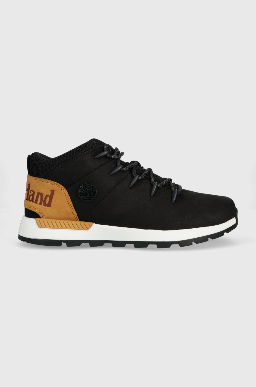 Timberland pantofi Sprint Trekker Mid barbati, culoarea negru, TB0A24AB0151