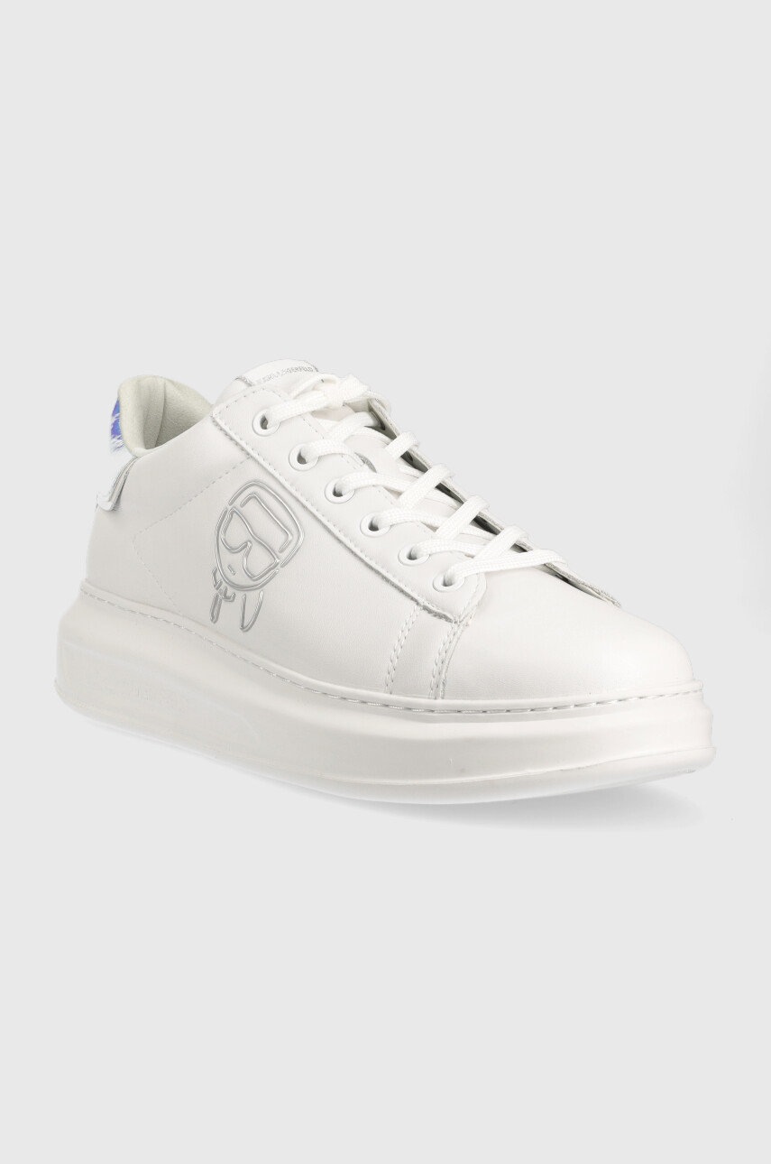

Кожаные кроссовки Karl Lagerfeld Kapri Mens цвет белый