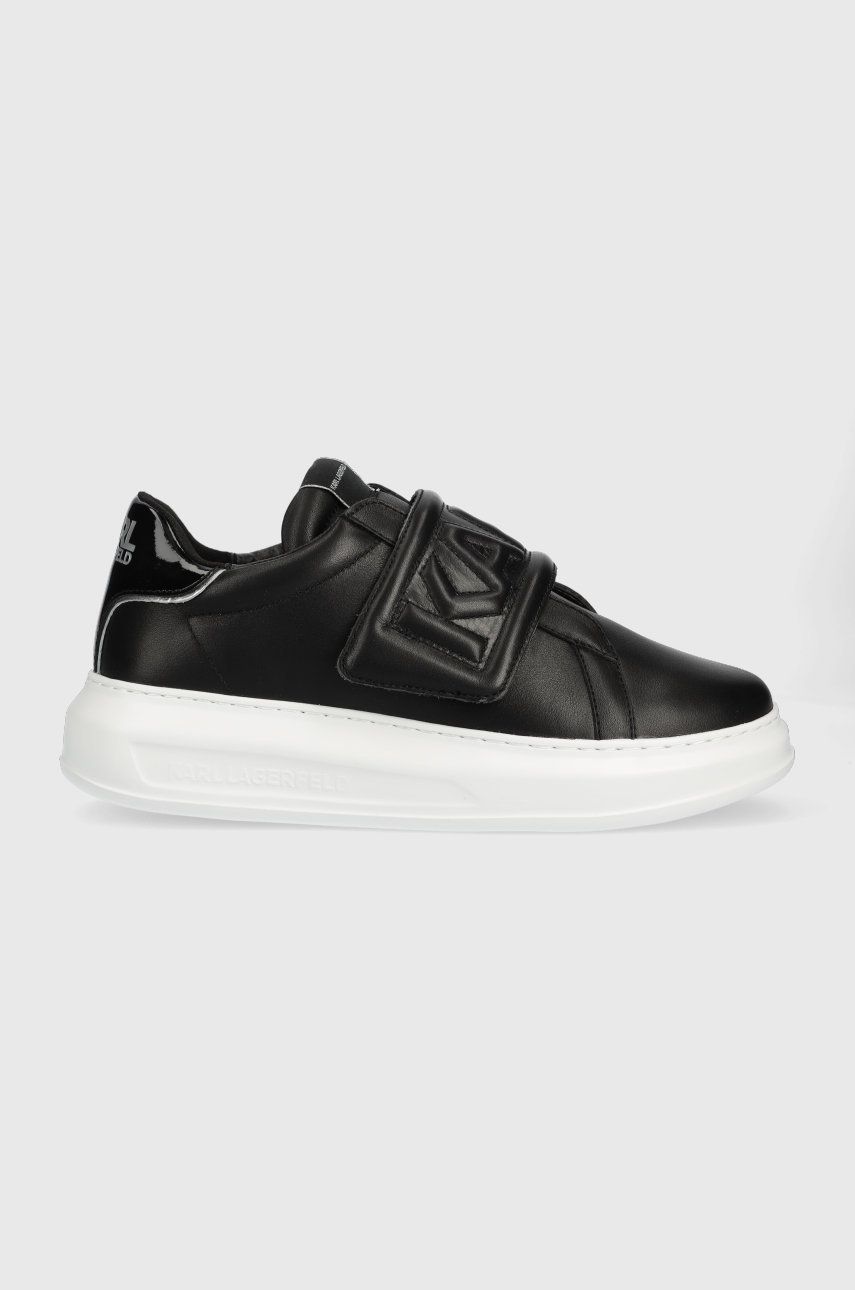 Karl Lagerfeld sneakers din piele Kapri Mens culoarea negru answear.ro